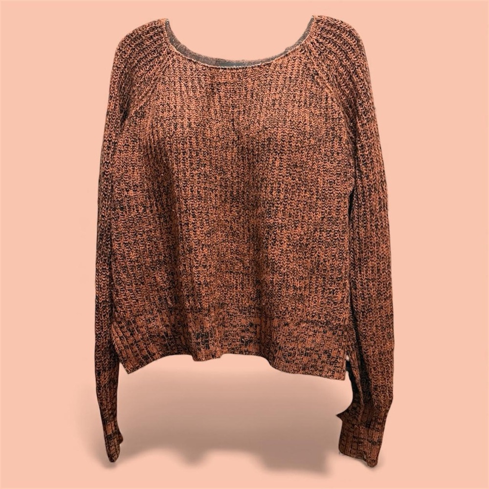 Rue21 Women's Knit Sweater - orange and Black